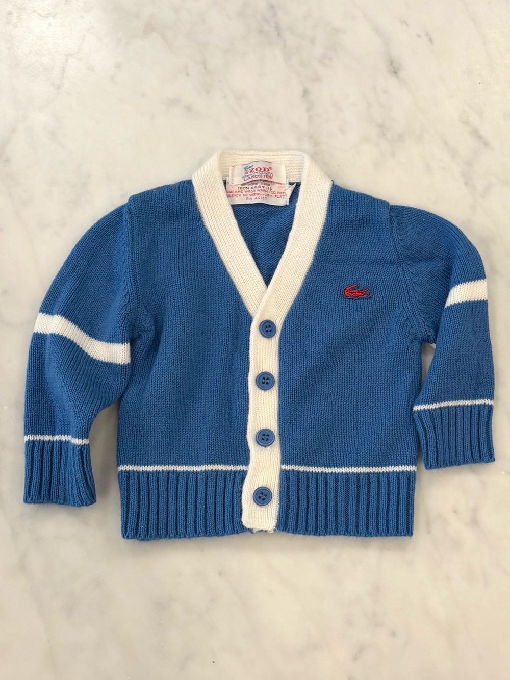Vintage Lacoste Baby Cardigan 18-24 months